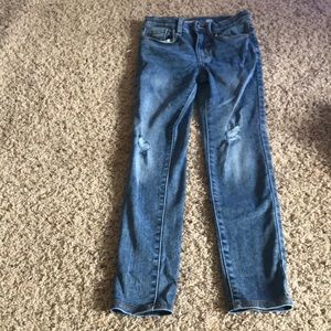 Girls high rise size 10 blue jeans